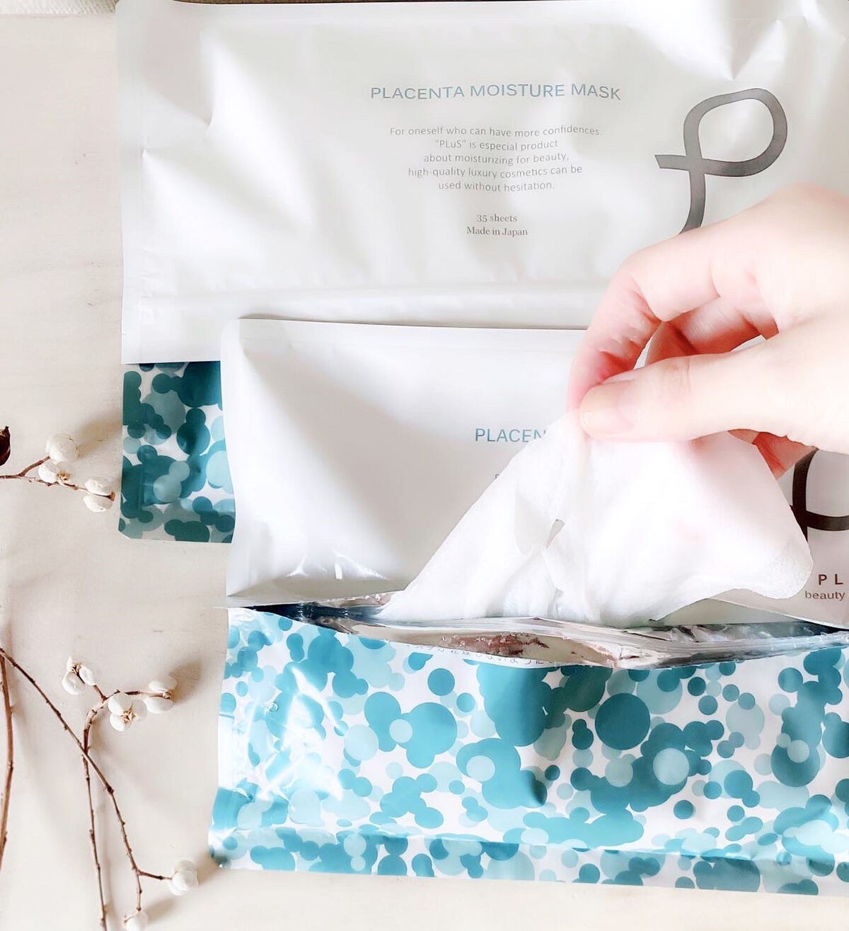 プラセンタモイスチュアマスク/PLuS/シートマスク・パックを使ったクチコミ（3枚目）