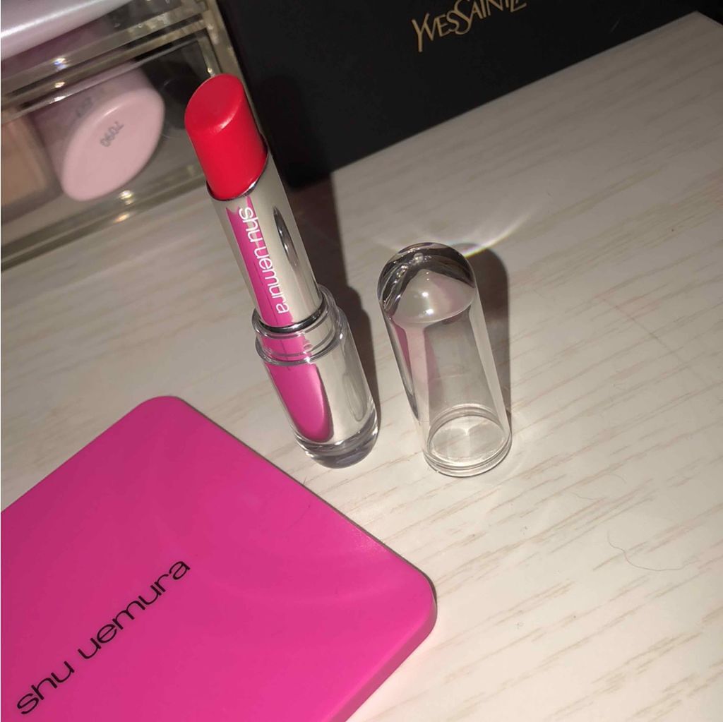 ルージュ アンリミテッド シアーシャイン/shu uemura/口紅を使ったクチコミ（1枚目）