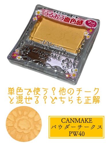 【旧品】パウダーチークス/キャンメイク/パウダーチークを使ったクチコミ（1枚目）