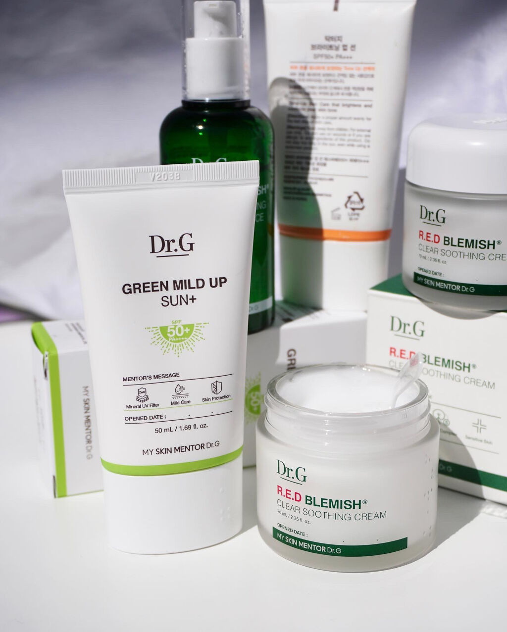 グリーンマイルドアップサンプラス/Dr.G/日焼け止めクリームを使ったクチコミ（1枚目）