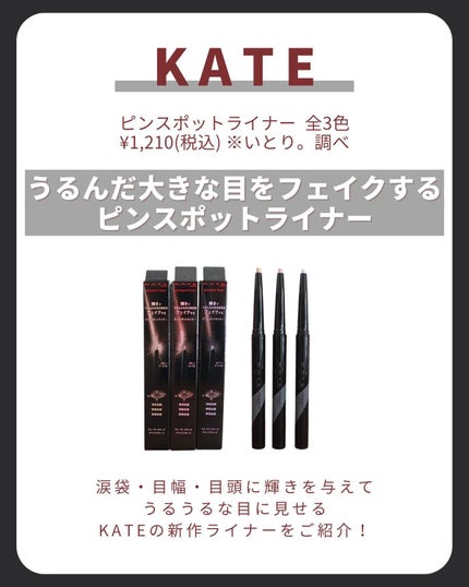 ピンスポットライナー/KATE/ペンシルアイライナーを使ったクチコミ(2枚目)