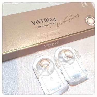 ViVi Ring 1day チョコ/OLENS/ワンデー（１DAY）カラコンを使ったクチコミ（1枚目）