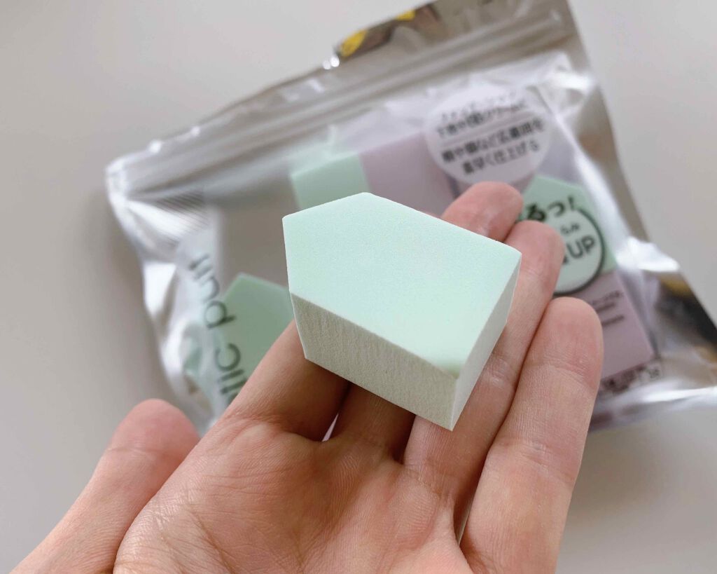 メイクアップスポンジ バリューパック ハウス型 14個/DAISO/パフ・スポンジを使ったクチコミ(2枚目)