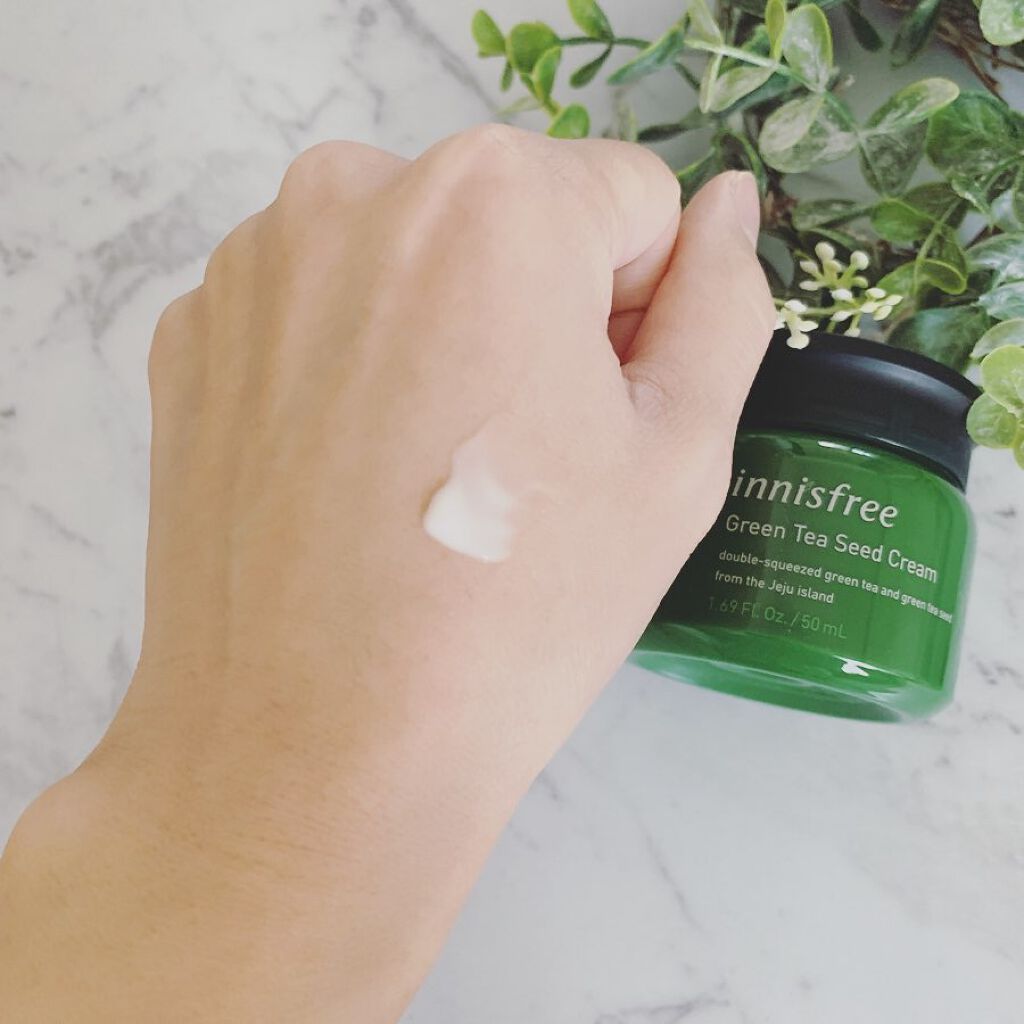 グリーンティーシード クリーム 50ml/innisfree/フェイスクリームを使ったクチコミ（3枚目）