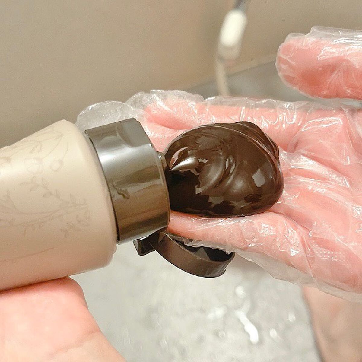 オールインワン カラートリートメント ブラウン/マイナチュレ/ヘアカラーを使ったクチコミ（3枚目）