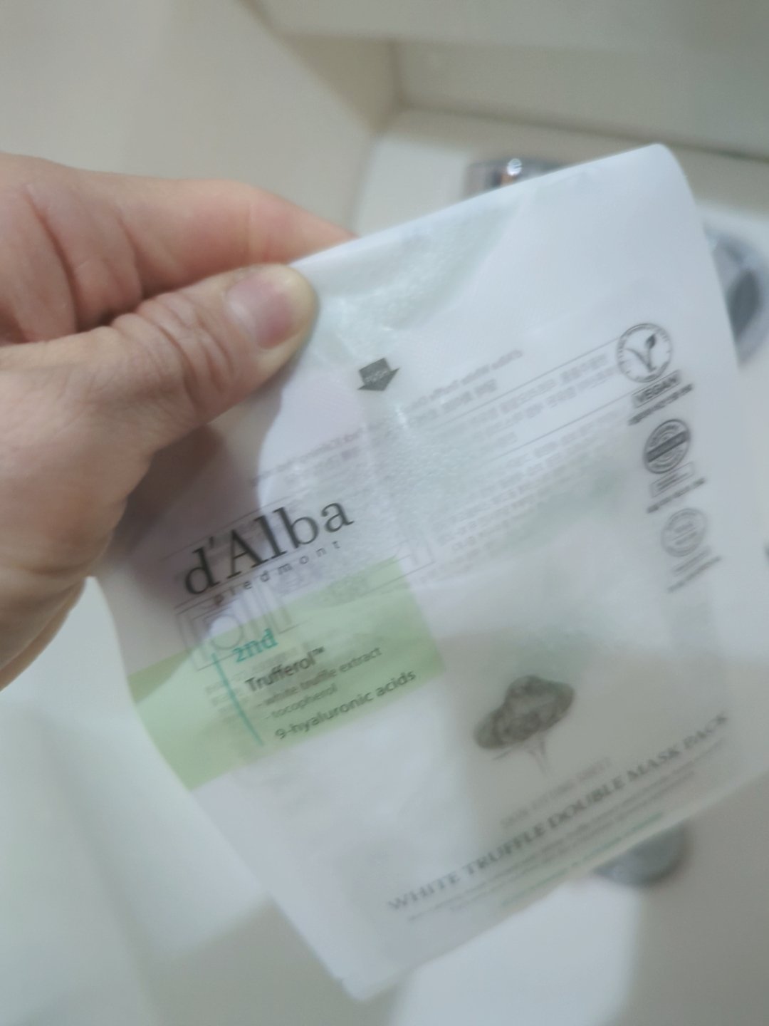 ホワイトトリュフダブルマスクパック(鎮静/保湿) /ダルバ/シートマスク・パックを使ったクチコミ（2枚目）