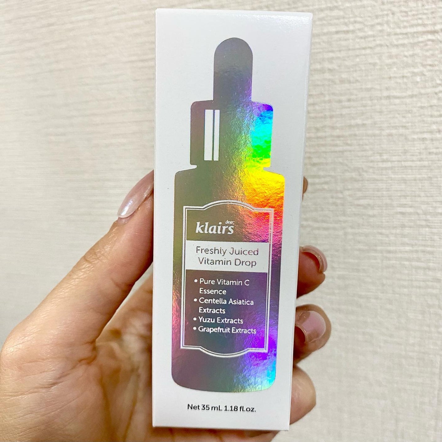 フレッシュリージュースドビタミンドロップ(35ml)/Klairs/美容液を使ったクチコミ(3枚目)