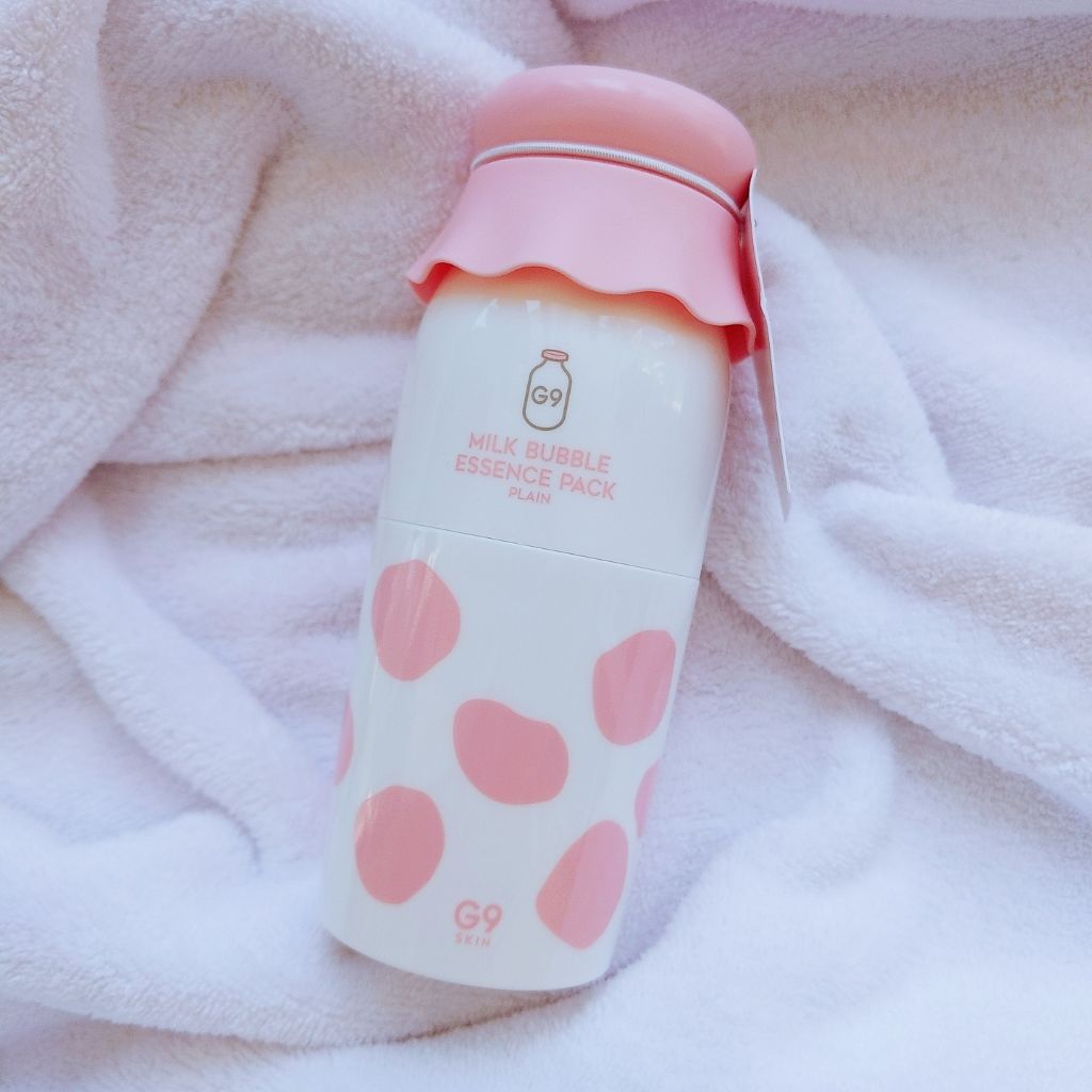 MILK BUBBLE ESSENCE PACK ＃PLAIN/G9SKIN/美容液を使ったクチコミ（1枚目）