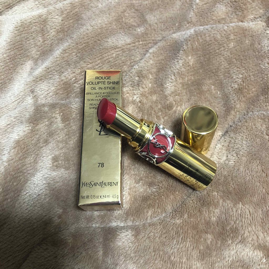 ルージュ ヴォリュプテ シャイン/YVES SAINT LAURENT BEAUTE/口紅を使ったクチコミ(1枚目)