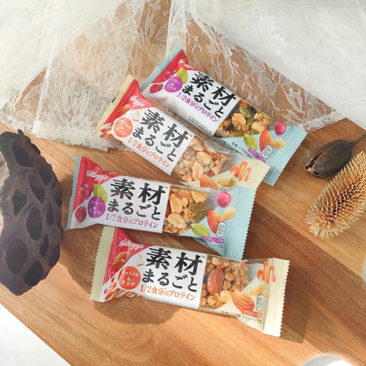 SOY PROTEIN GRANOLA BAR/ケロッグ/ソイプロテインを使ったクチコミ（3枚目）