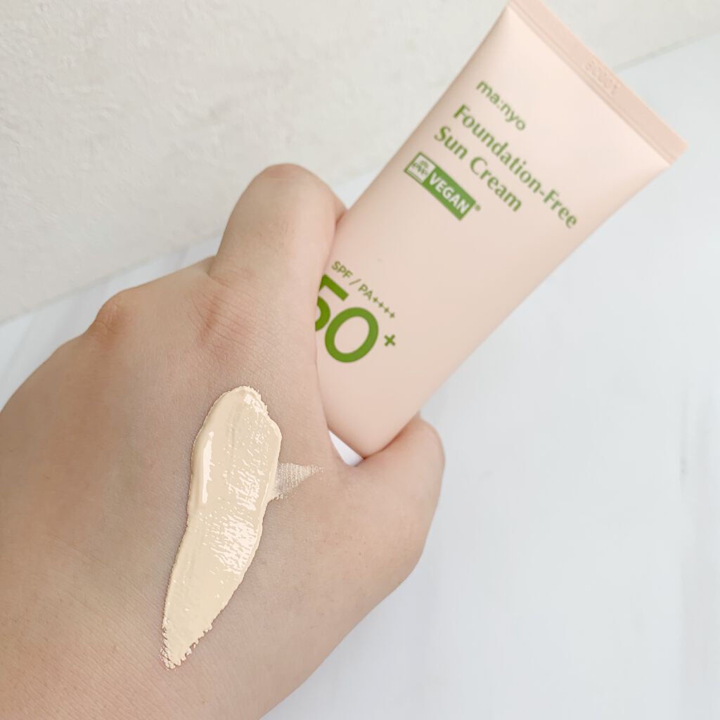 ファンデフリー サンクリーム/manyo/日焼け止めクリームを使ったクチコミ(2枚目)