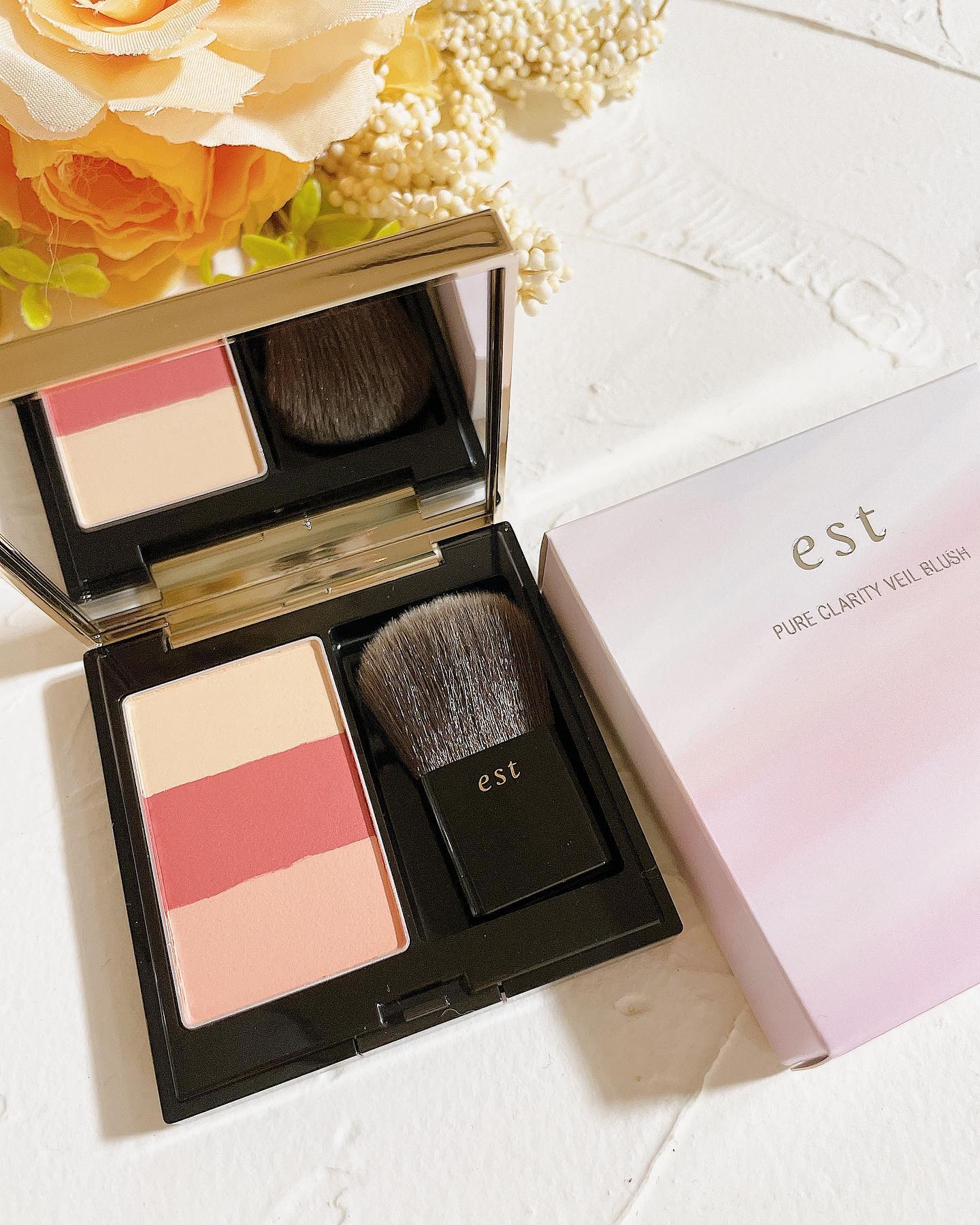 ピュア クラリティ  ヴェール ブラッシュ/est/パウダーチークを使ったクチコミ（3枚目）