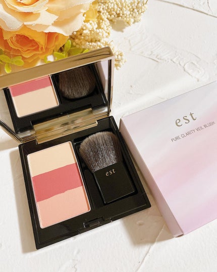 ピュア クラリティ ヴェール ブラッシュ/est/パウダーチークを使ったクチコミ(3枚目)