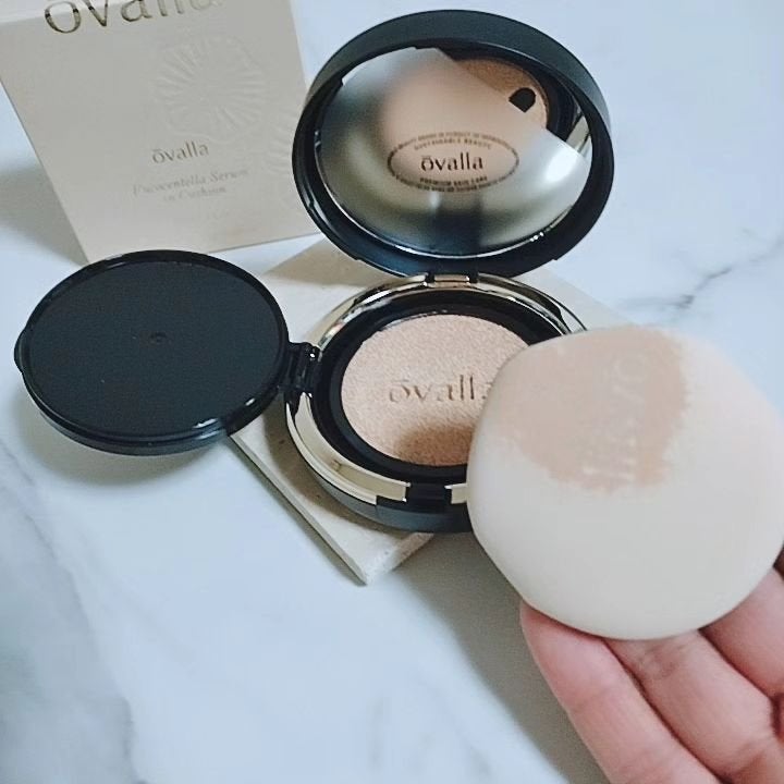 フコセンテラセラム イン クッション/ovalla/クッションファンデーションを使ったクチコミ(3枚目)