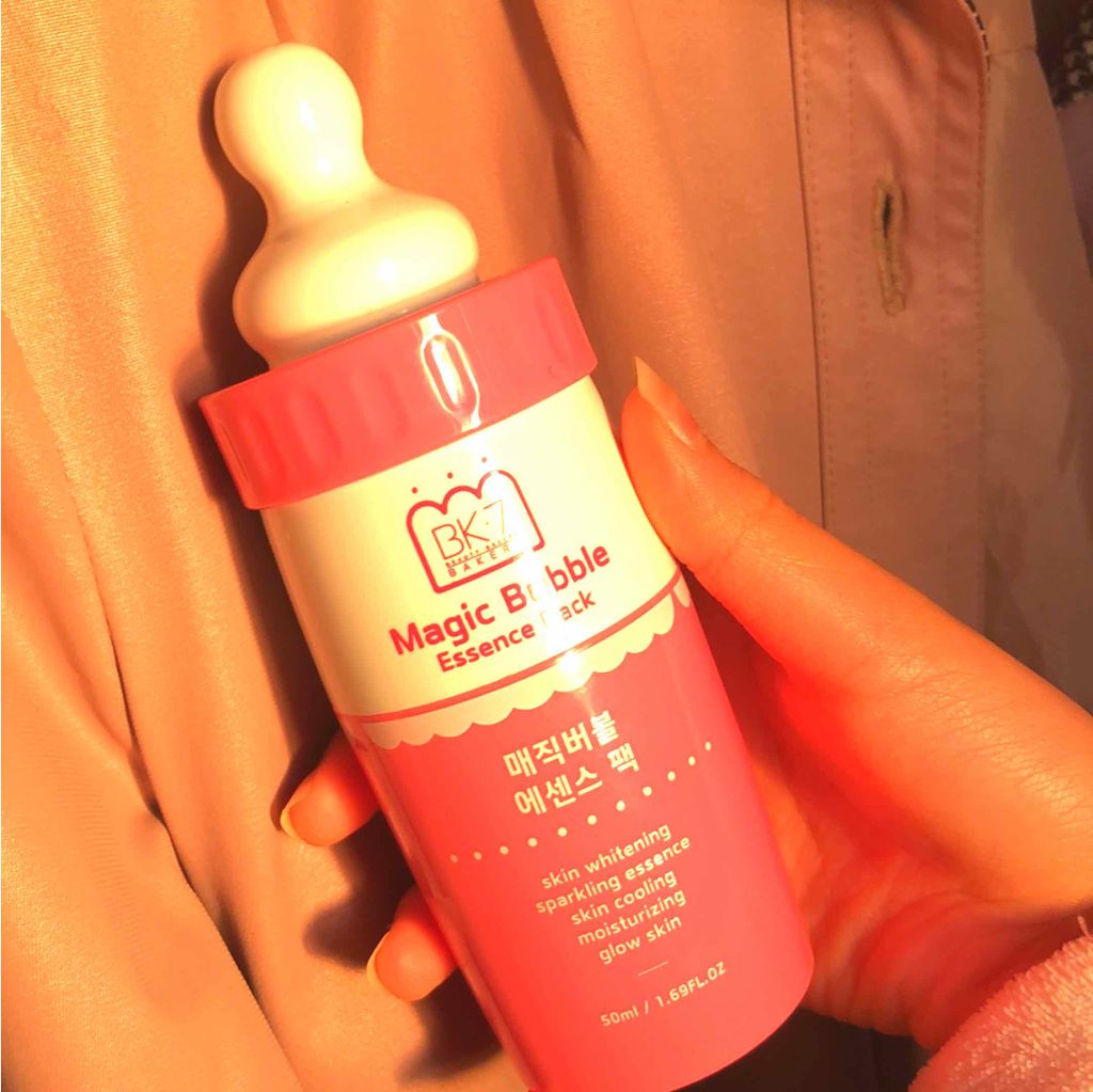 マジックバブルエッセンスパック(ピンク) /BAKER7/洗い流すパック・マスクを使ったクチコミ(1枚目)