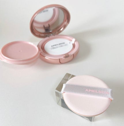 ハイパーカバーフィットクッション ピンク(桜エディション)/APRILSKIN/クッションファンデーションを使ったクチコミ(6枚目)