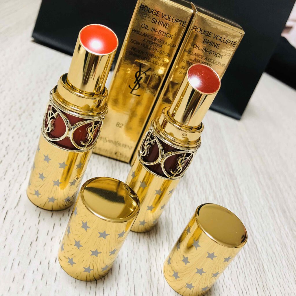 ルージュ ヴォリュプテ シャイン/YVES SAINT LAURENT BEAUTE/口紅を使ったクチコミ（1枚目）