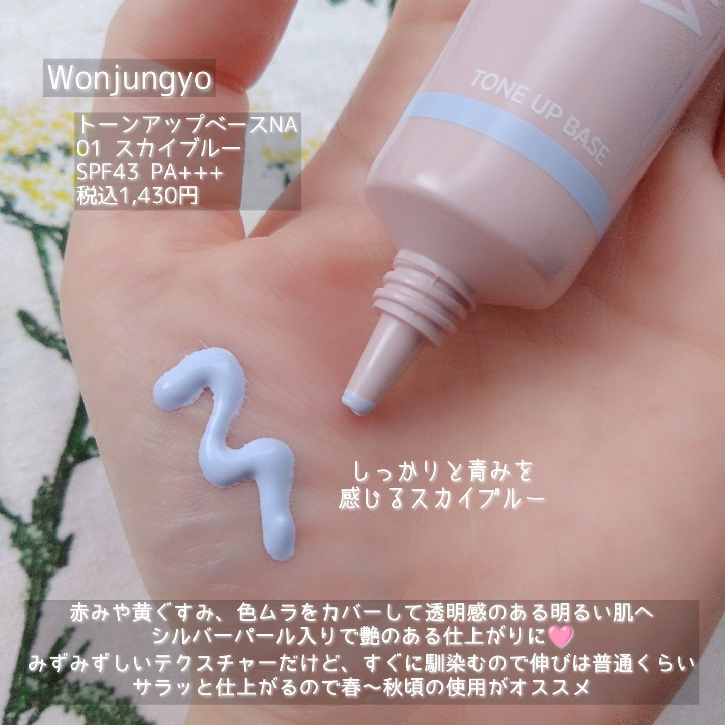 ウォンジョンヨ トーンアップベース NA/Wonjungyo/化粧下地を使ったクチコミ(3枚目)