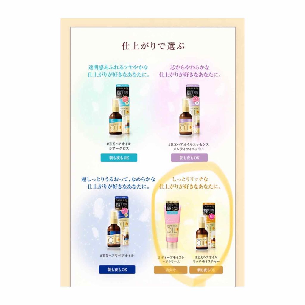 オイルトリートメント #EXヘアオイル リッチモイスチャー/ルシードエル/ヘアオイルを使ったクチコミ（2枚目）