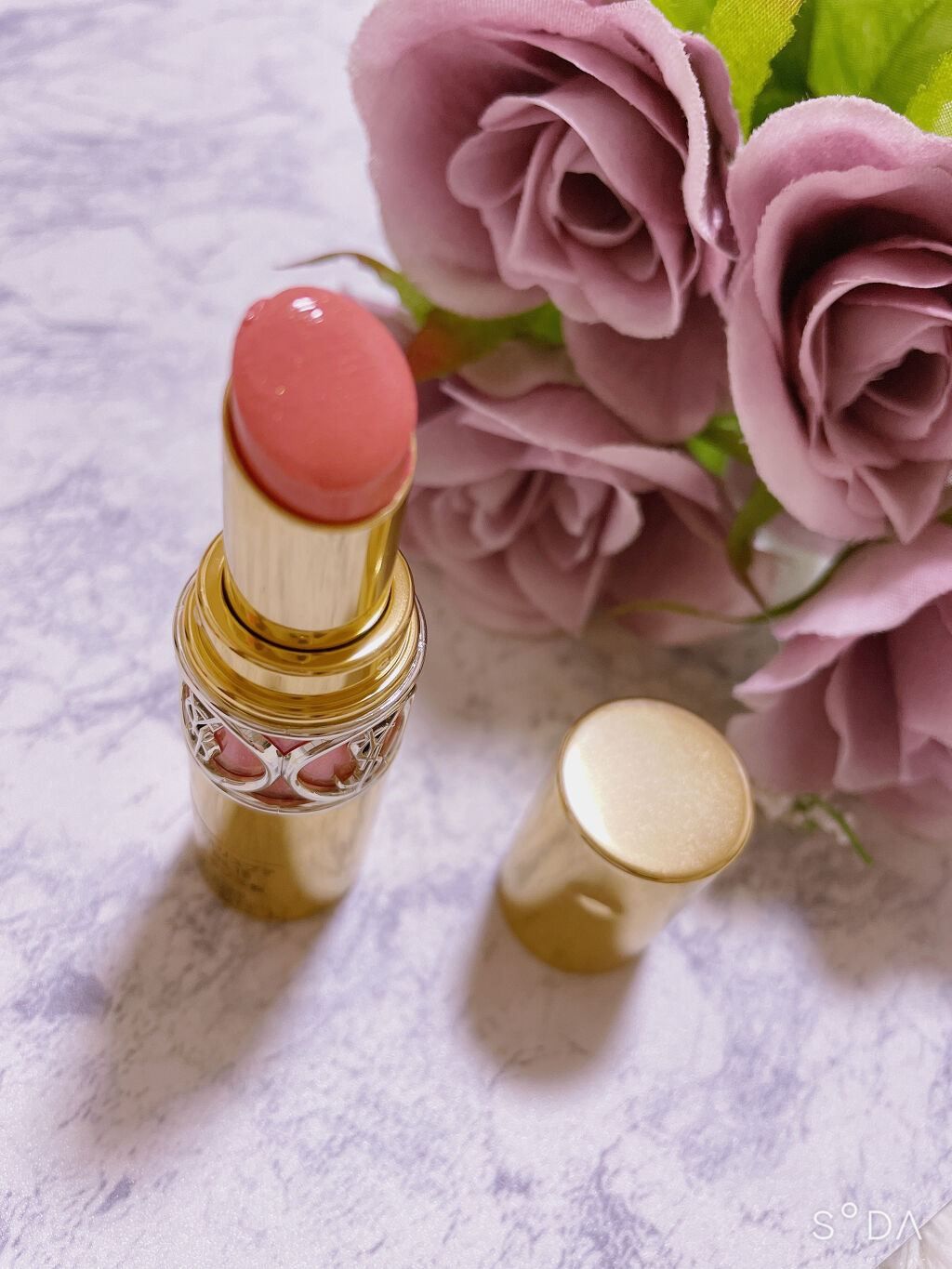 ルージュ ヴォリュプテ シャイン/YVES SAINT LAURENT BEAUTE/口紅を使ったクチコミ（1枚目）