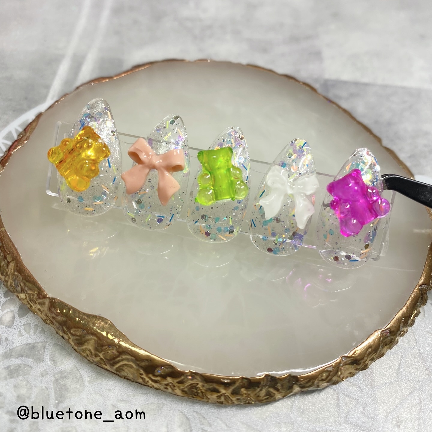 ジェルネイルDA 64 オレンジコンフェッティ/IDATE/ジェルネイルを使ったクチコミ（1枚目）