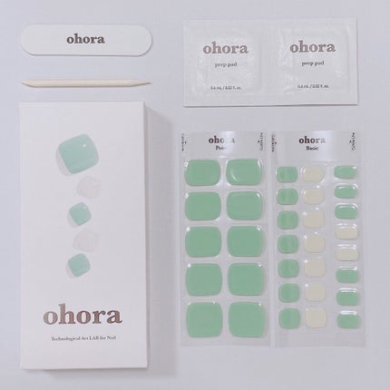 セミキュアジェルネイル(ペディキュア)/ohora/ネイルシールを使ったクチコミ(3枚目)