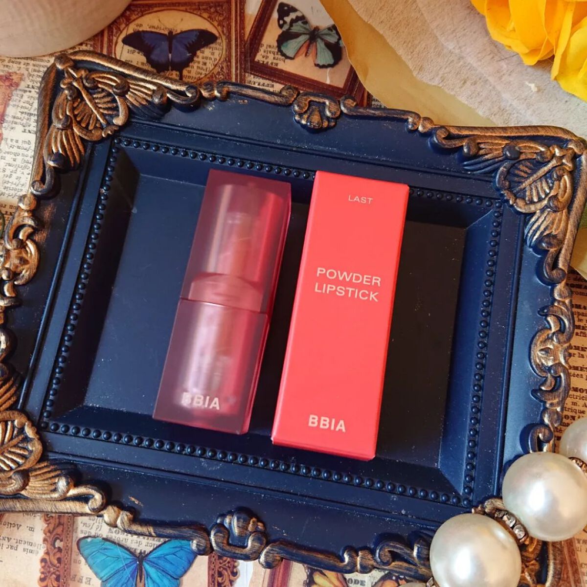 ラストパウダーリップスティック2/BBIA/口紅を使ったクチコミ（3枚目）