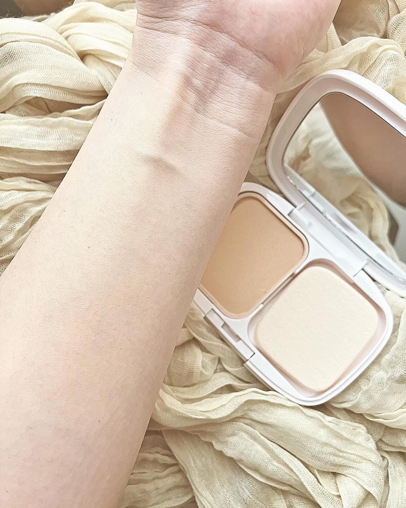 パウダーファンデーション/media luxe/パウダーファンデーションを使ったクチコミ(6枚目)