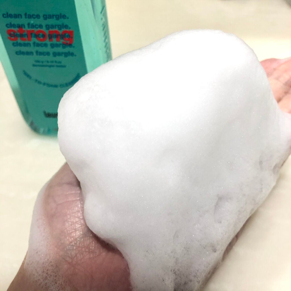 clean face gargle gel foam cleanser/laundryou/その他洗顔料を使ったクチコミ(3枚目)