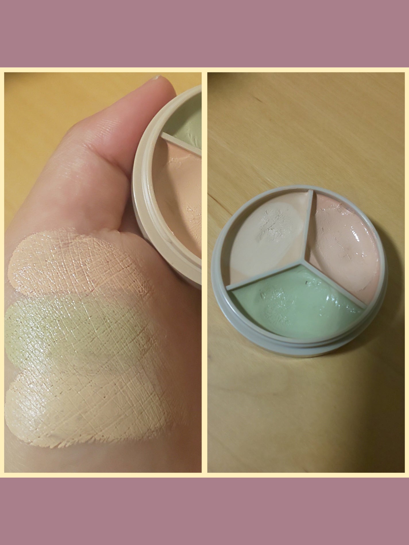 カバーパーフェクション トリプル ポット コンシーラー/the SAEM/パレットコンシーラーを使ったクチコミ(2枚目)