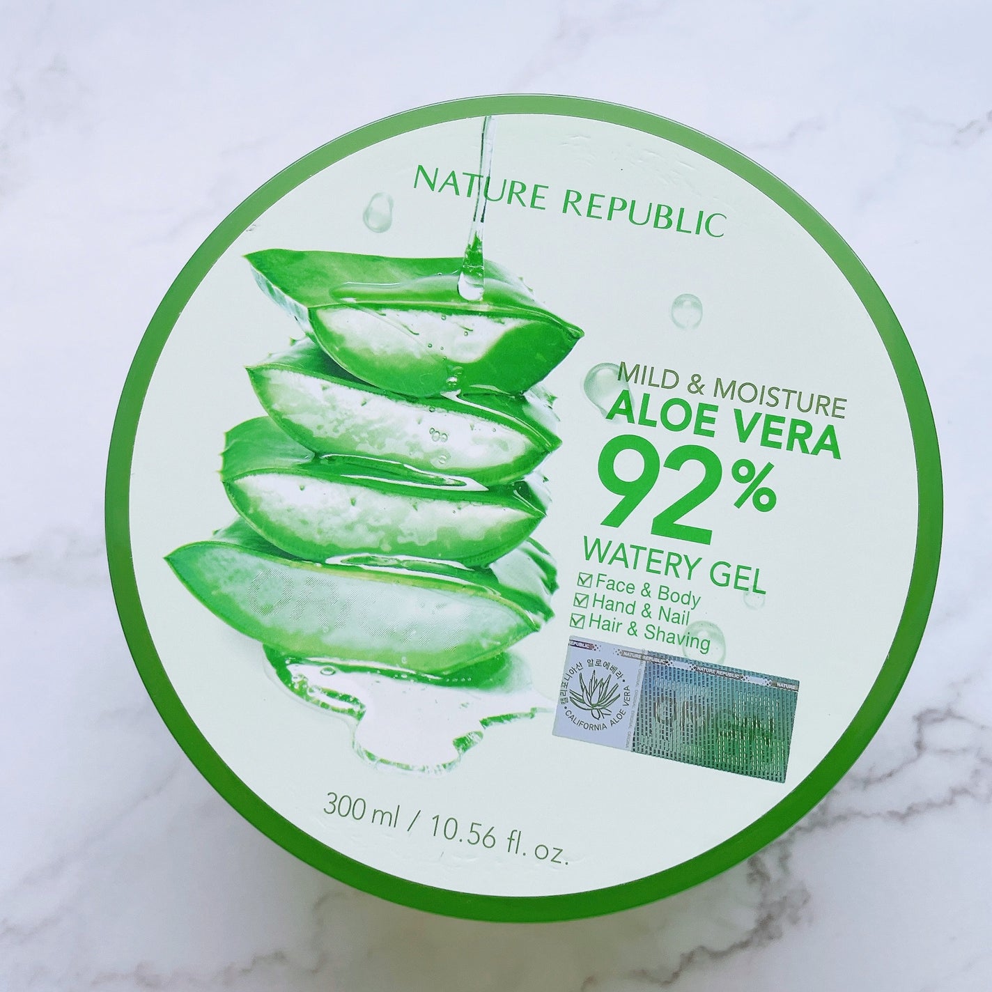 マイルド&モイスチャーアロエジェル/ネイチャーリパブリック/ボディローションを使ったクチコミ(2枚目)