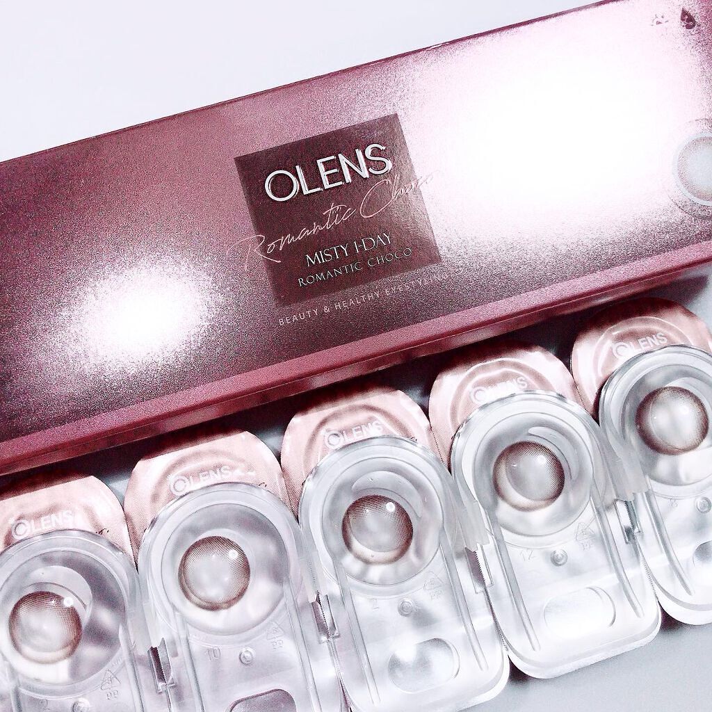 ミスティ ロマンチックチョコ/OLENS/カラーコンタクトレンズを使ったクチコミ（1枚目）