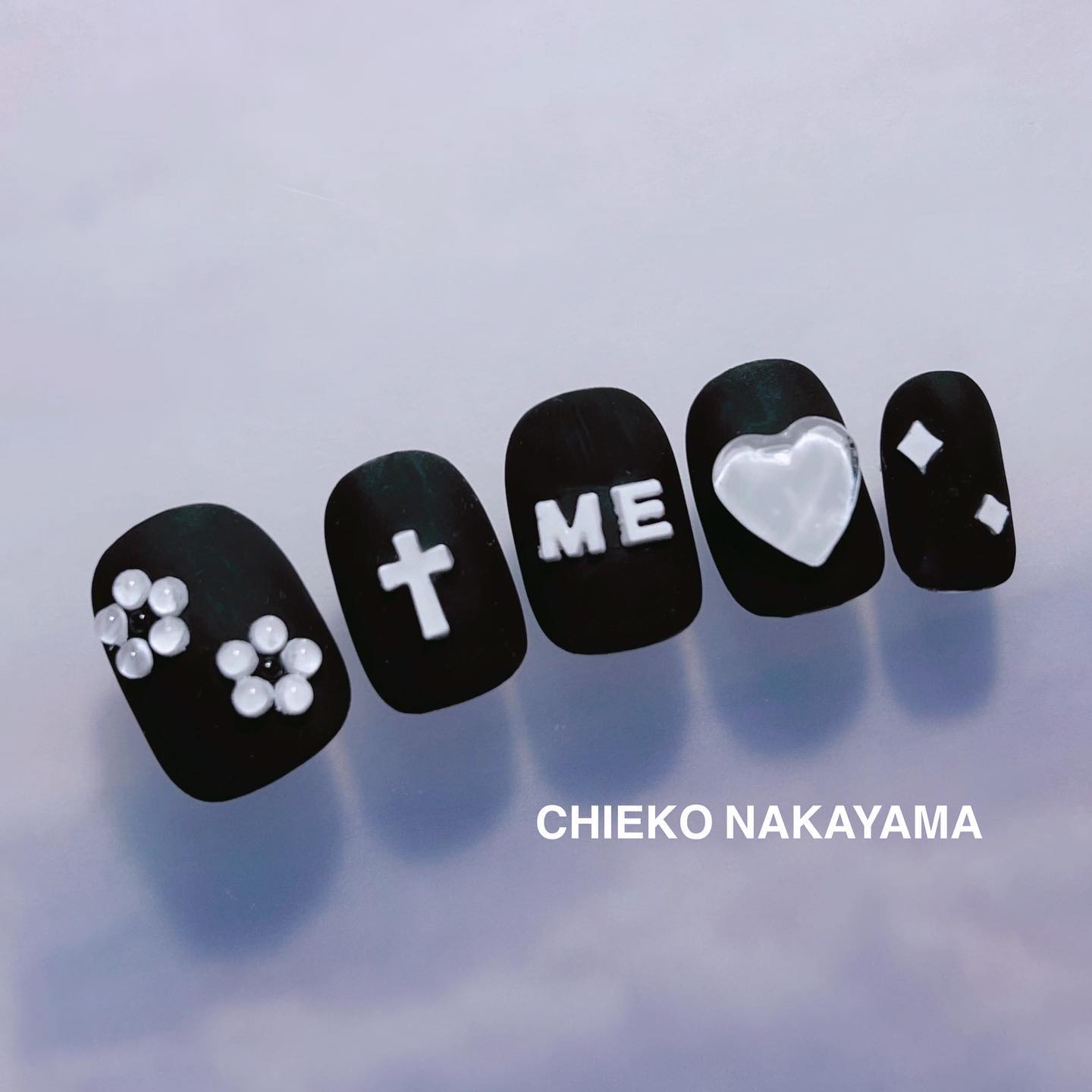 #ネイル,#モノトーンネイルのネイルデザイン