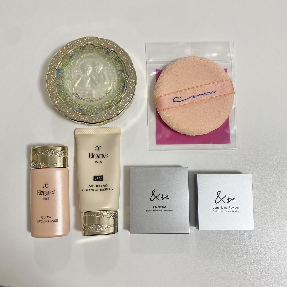 \自分用めも、最近お気に入りベースメイク/


いつかの自分用めもです☺️💕
あれ、去年のこの時期なにつかってたっけ？どうだったっけを防ぐためにめもしときます。
ご興味あればみてね！




エレガンス下地→&beファンシーラー→
ミラコ