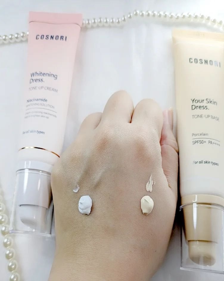 ホワイトニングドレストーンアップクリーム/COSNORI/化粧下地を使ったクチコミ(2枚目)