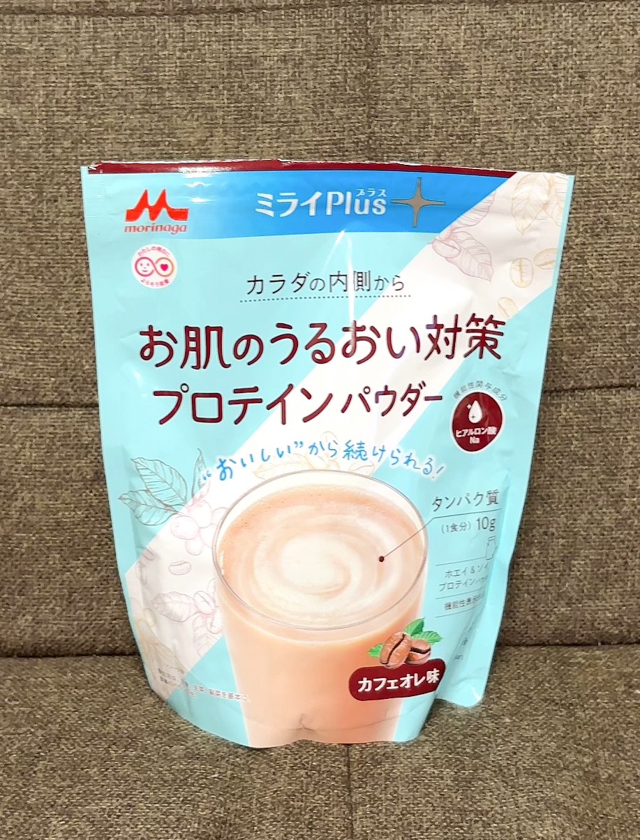 ミライPlus お肌のうるおい対策プロテインパウダー/森永乳業/その他プロテインを使ったクチコミ（1枚目）