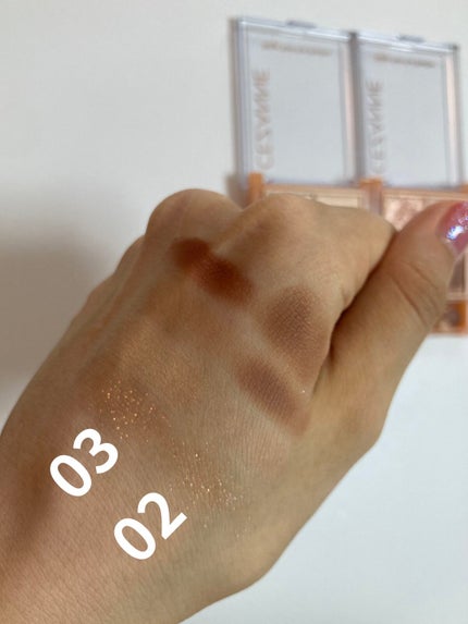 ベージュトーンアイシャドウ/CEZANNE/アイシャドウパレットを使ったクチコミ(4枚目)