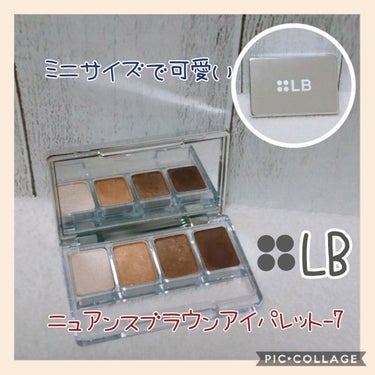 LB ニュアンスブラウンアイパレット/LB/アイシャドウパレットを使ったクチコミ（1枚目）