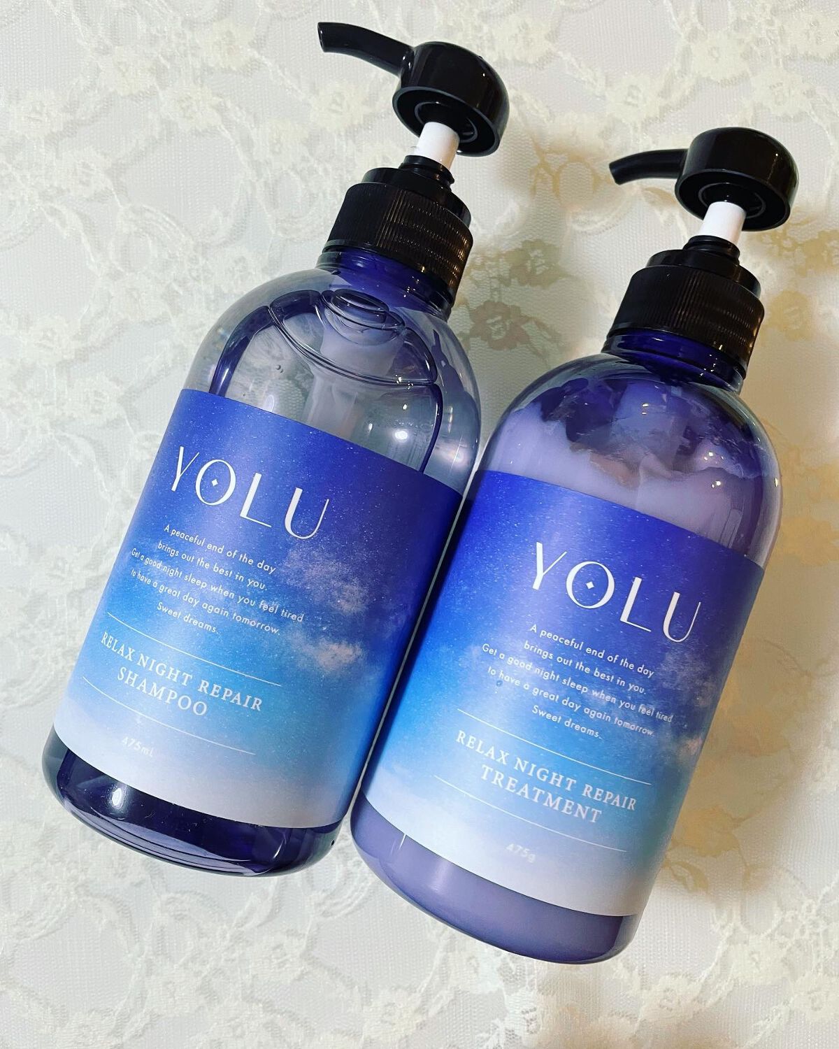 リラックスナイトリペア シャンプー／トリートメント/YOLU/市販シャンプーを使ったクチコミ（1枚目）
