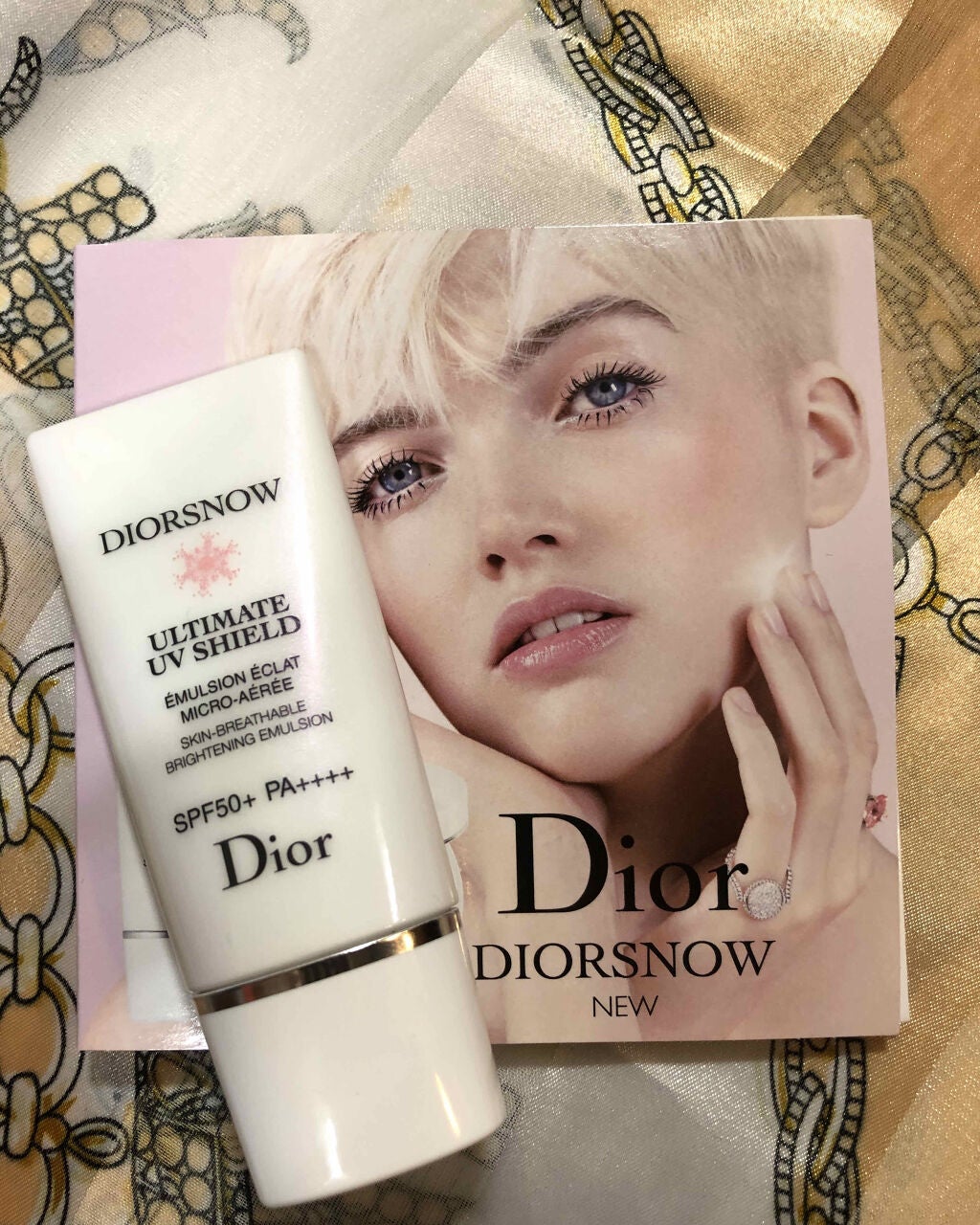 【旧】スノー アルティメット UVシールド 50+/Dior/日焼け止めミルクを使ったクチコミ(1枚目)