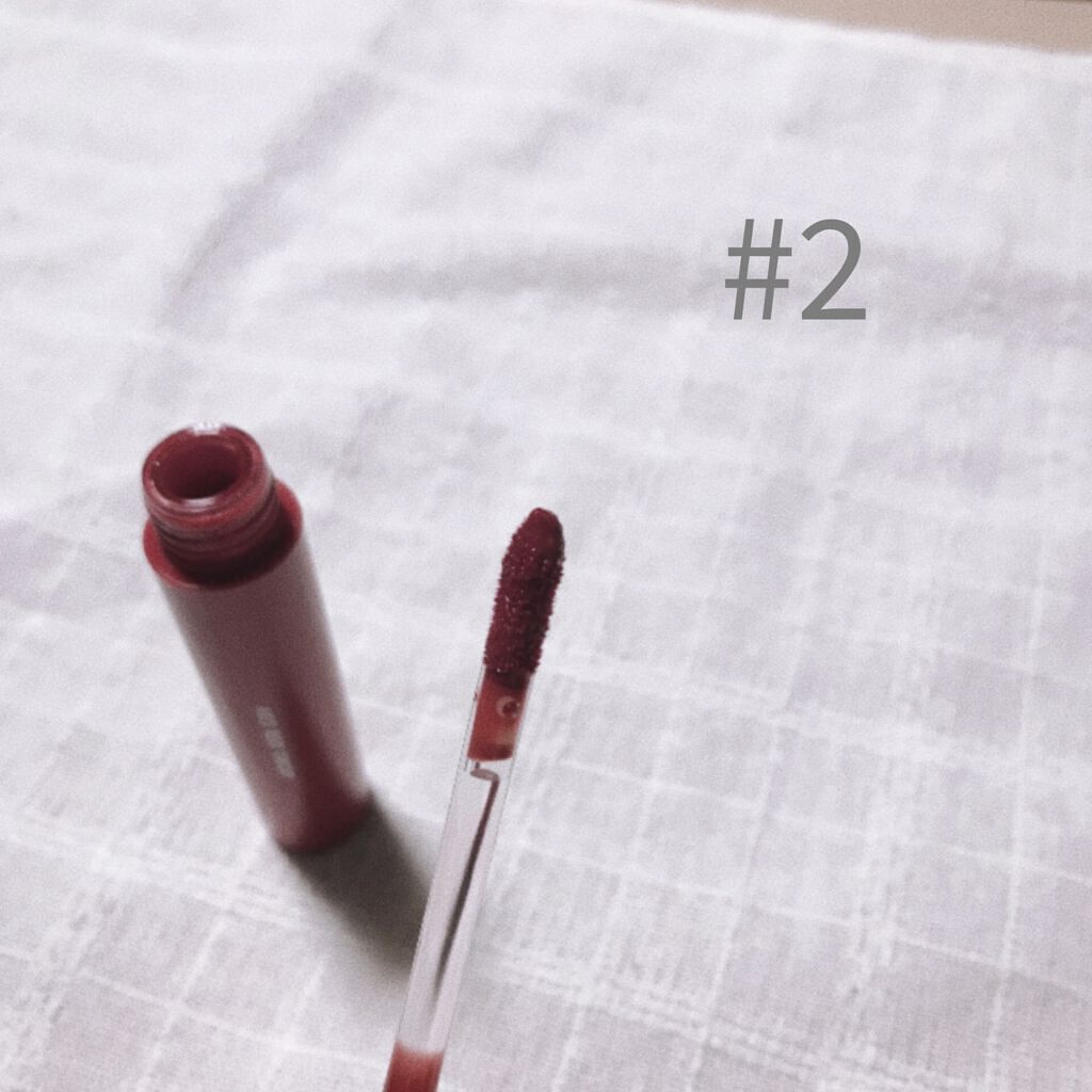 ジューシーラスティングティント/rom&nd/リップティントを使ったクチコミ（3枚目）