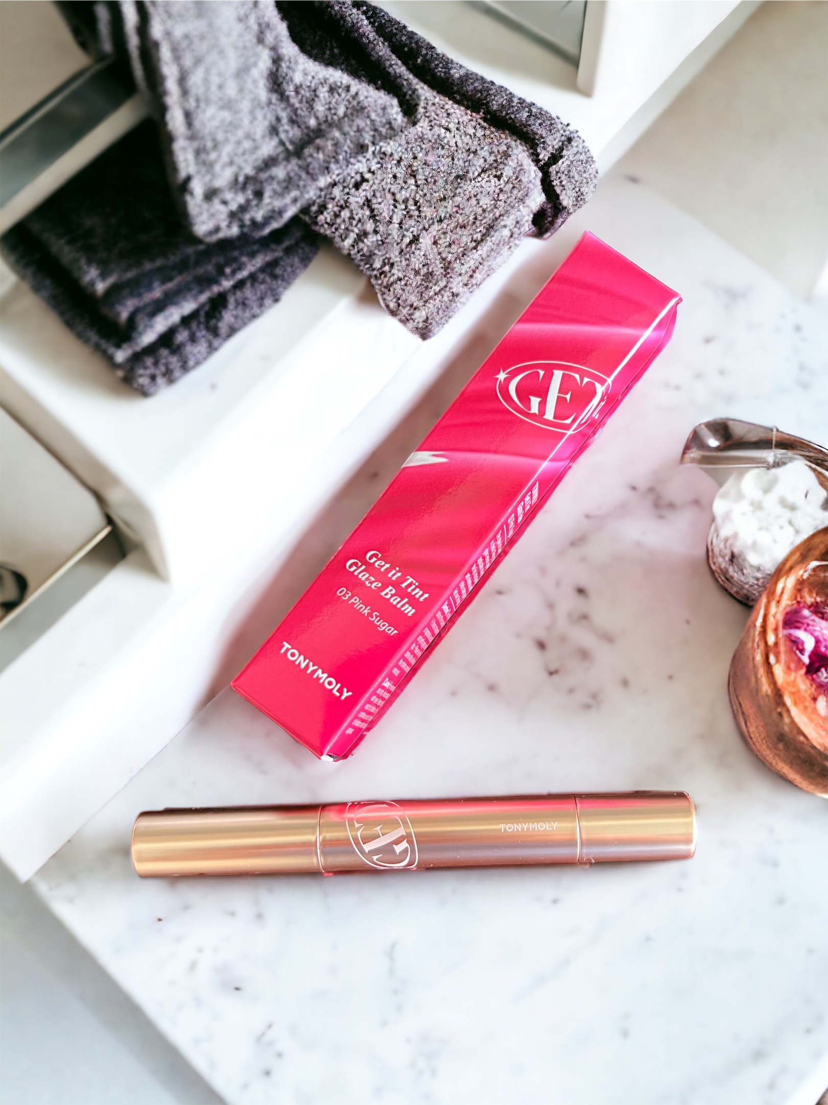 ゲットイットティントグレーズバーム/TONYMOLY/リップティントを使ったクチコミ（1枚目）