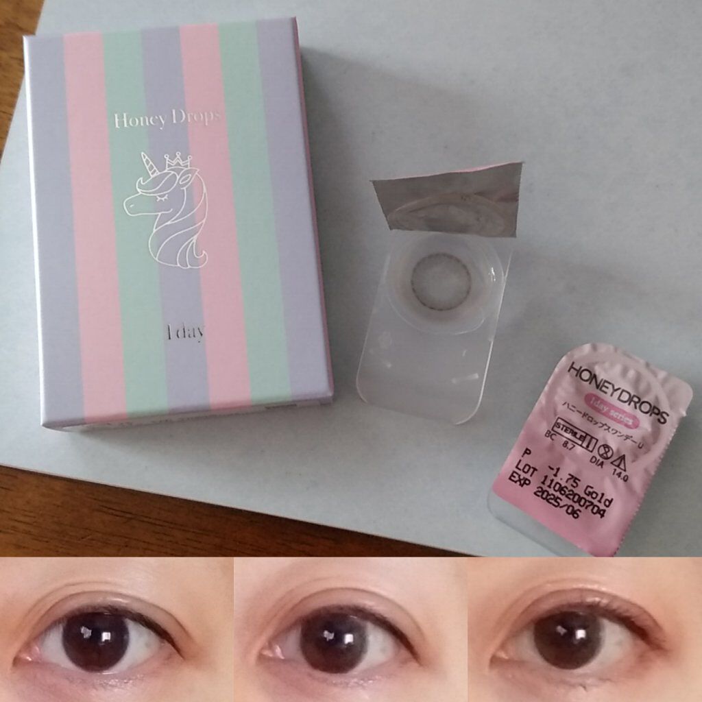 ハニードロップス ユニコーンシリーズ/HONEY DROPS/カラーコンタクトレンズを使ったクチコミ(1枚目)