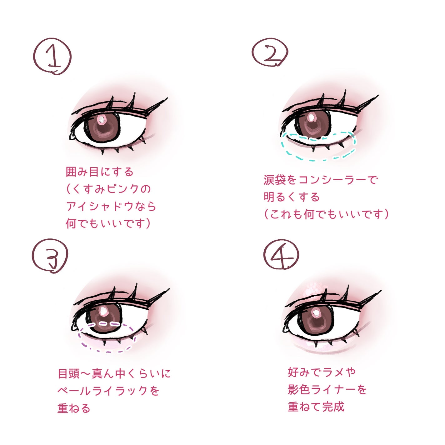 クリームチーク(パールタイプ)/キャンメイク/ジェル・クリームチークを使ったクチコミ(3枚目)