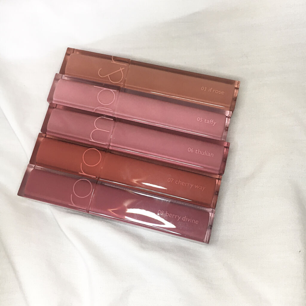 ジューシーラスティングティント/rom&nd/リップティントを使ったクチコミ（2枚目）