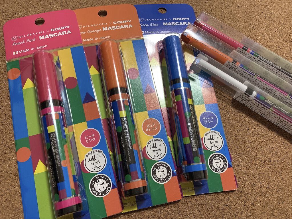 クーピー柄カラーマスカラ/デコラガール/マスカラを使ったクチコミ（1枚目）