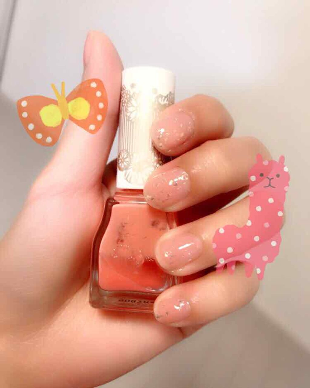 カラフルネイルズ ブラックトップコート/キャンメイク/ネイルトップコートを使ったクチコミ（1枚目）