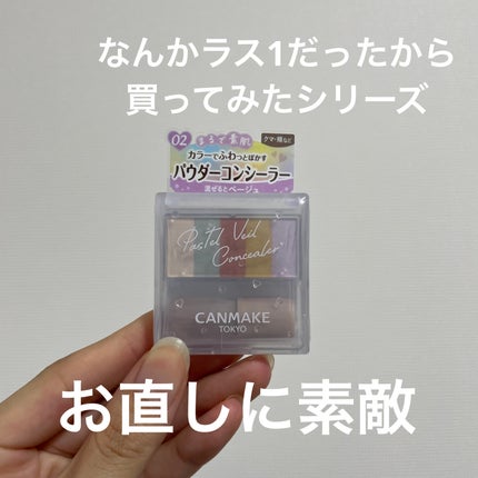パステルヴェールコンシーラー/キャンメイク/パレットコンシーラーを使ったクチコミ(1枚目)