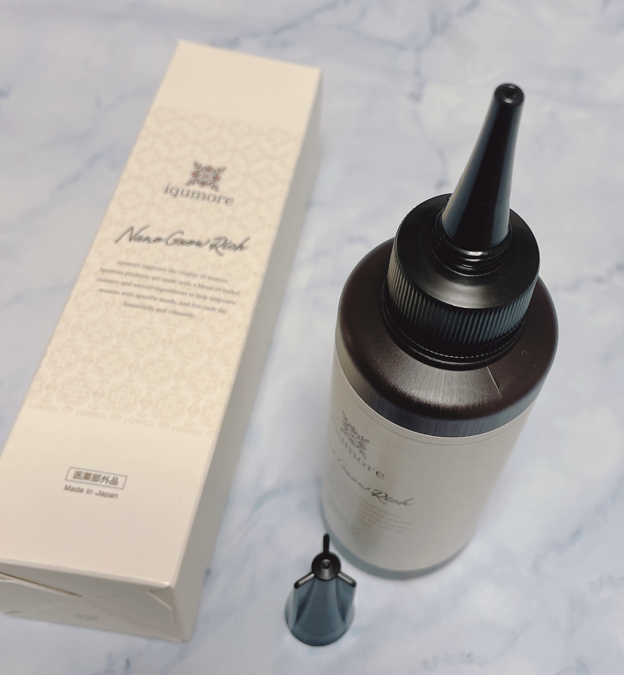 ナノグロウリッチ/iqumore/頭皮ローションを使ったクチコミ（2枚目）