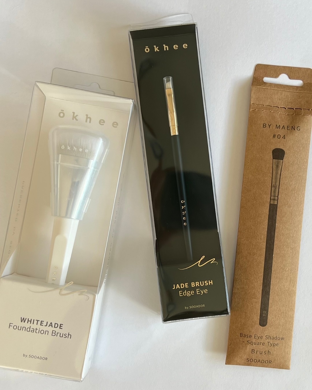 okhee 白玉ファンデーションブラシ/SOOA DOR/メイクブラシを使ったクチコミ（2枚目）